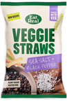 Veggie Straws Sea Salt & Black Pepper 110g (Eat Real)