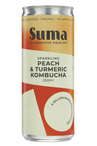Organic Peach & Turmeric Kombucha 250ml (Suma)