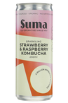 Organic Strawberry & Raspberry Kombucha 250ml (Suma)
