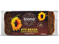 Organic Wholemeal Rye Bread with Sunflower Seeds 500g (Biona)