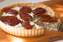 Sundried Tomato And Goats Cheese Quiche