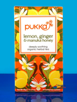 Lemon, Ginger & Manuka Honey Tea, Organic 20 x Sachets (Pukka)