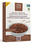 Veganic Sprouted Brown Rice Cacao Crisps, Organic 284g (One Degree Organic Foods)