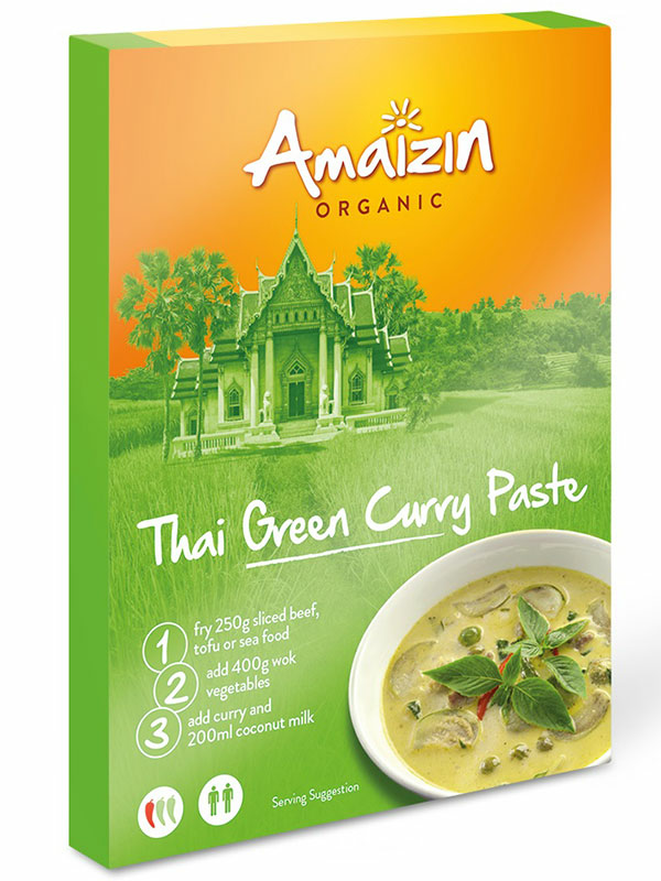 Thai Green Curry Paste, Organic 80g (Amaizin)