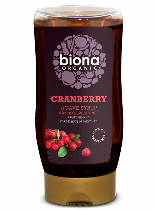 Cranberry Agave Syrup, Organic 350g (Biona)