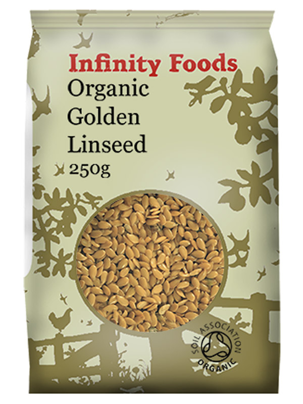 Whole Golden Flax Seeds [Linseed] 250g - Organic (Infinity Foods)