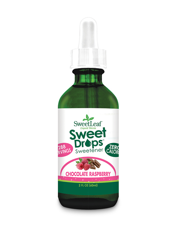 Natural Stevia Sweetdrops 60ml, Chocolate Raspberry (SweetLeaf)