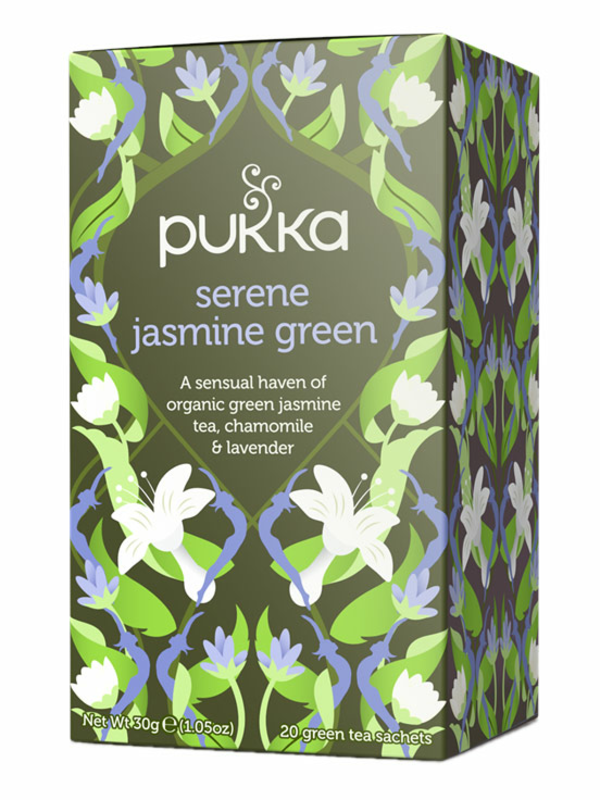 Serene Jasmine Green Tea, Organic 20 x Sachets (Pukka)