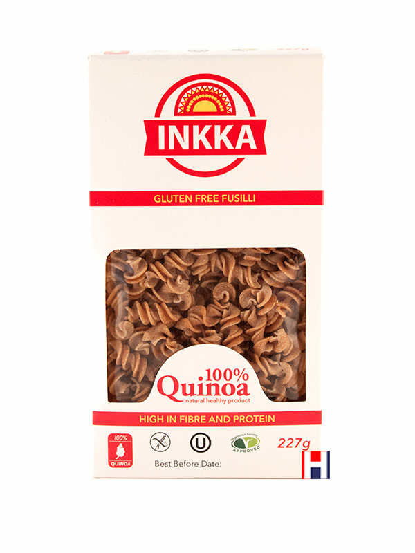 Quinoa Fusilli Pasta, Gluten Free 227g (Inkka)