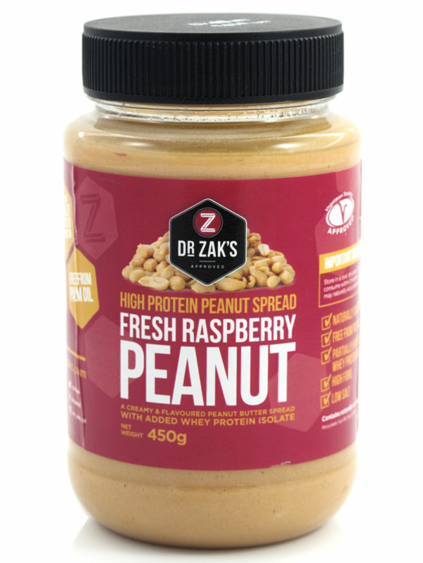 Raspberry Protein Peanut Butter 450g (Dr Zak's)
