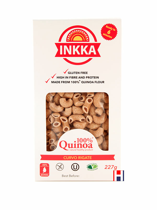 Quinoa Curvo Rigate, Gluten Free Pasta 227g (Inkka)