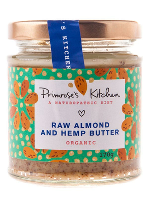 Raw Almond and Hemp Butter, Organic 170g (Primrose's Kitchen)