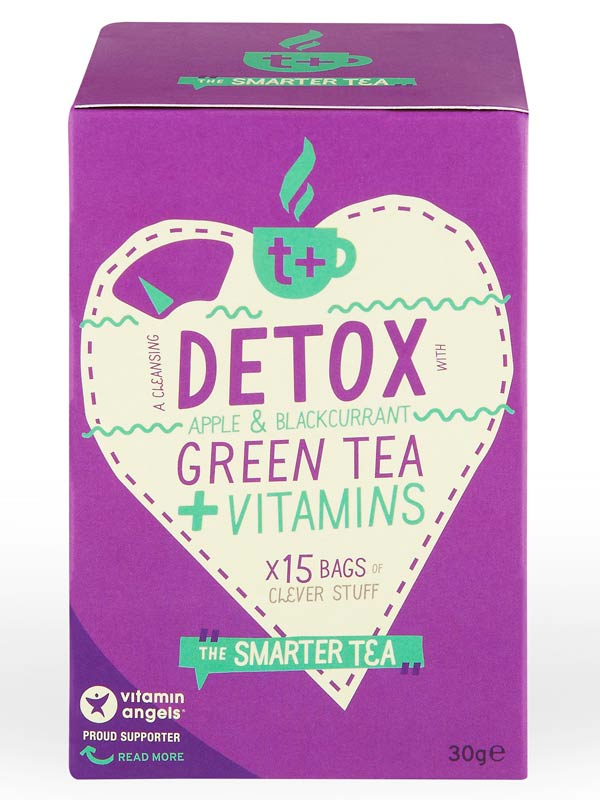 Detox Apple & Blackcurrant Green Tea x 15 sachets (T Plus)