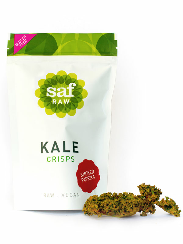 Smoked Paprika Raw Kale Crisps 40g (Saf Raw)