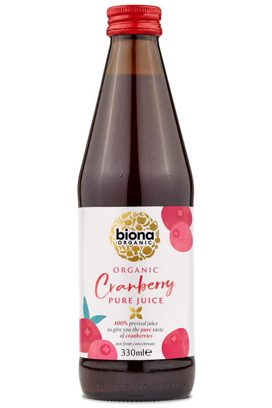 Organic Pure Cranberry Juice 330ml (Biona)