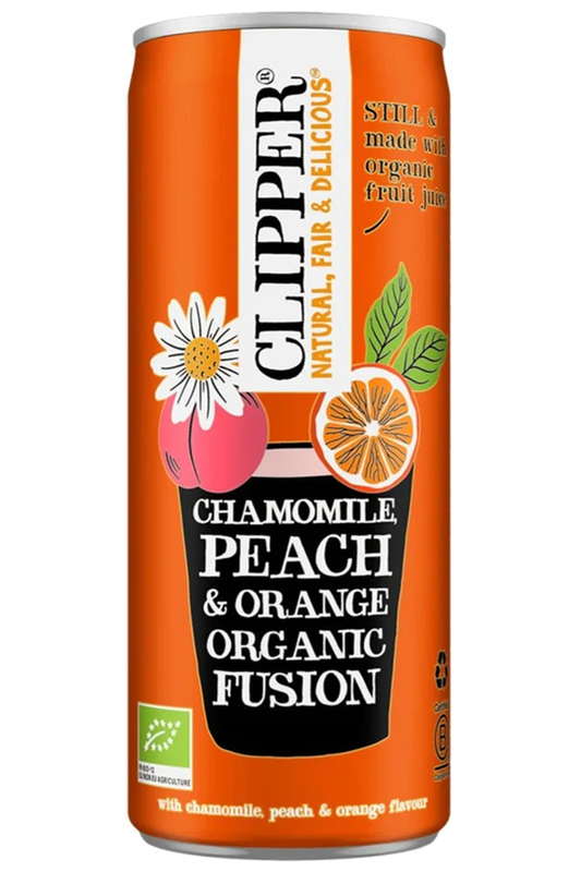 Organic Chamomile, Orange, Peach Fusion 250ml (Clipper)