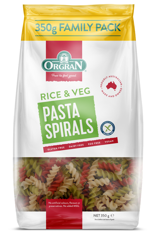 Vegetable & Rice Spirals 350g (Orgran)