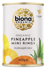 Organic Pineapple Rings 425g (Biona)