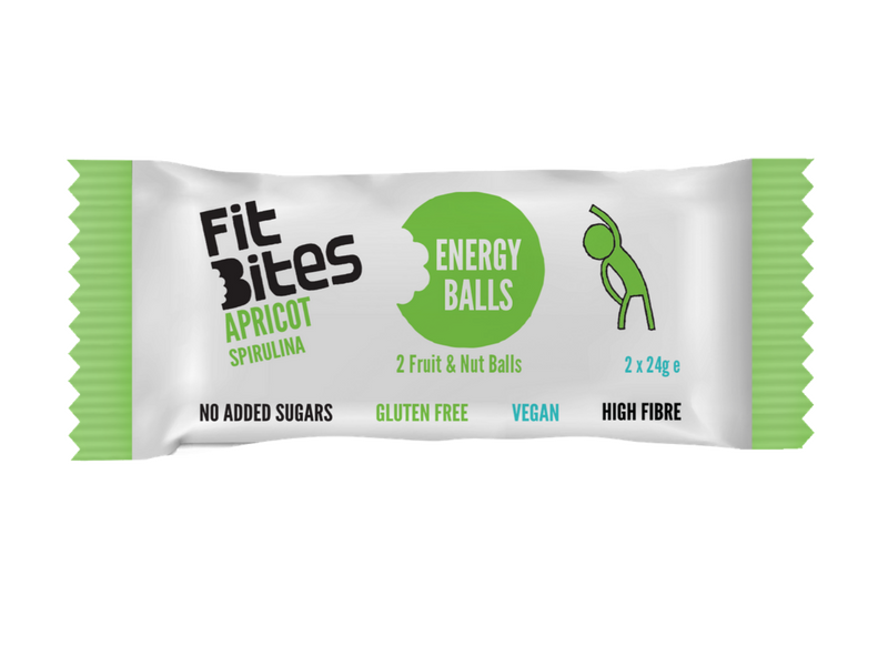Apricot & Spirulina Energy Balls, Organic 48g (Fit Bites) Healthy