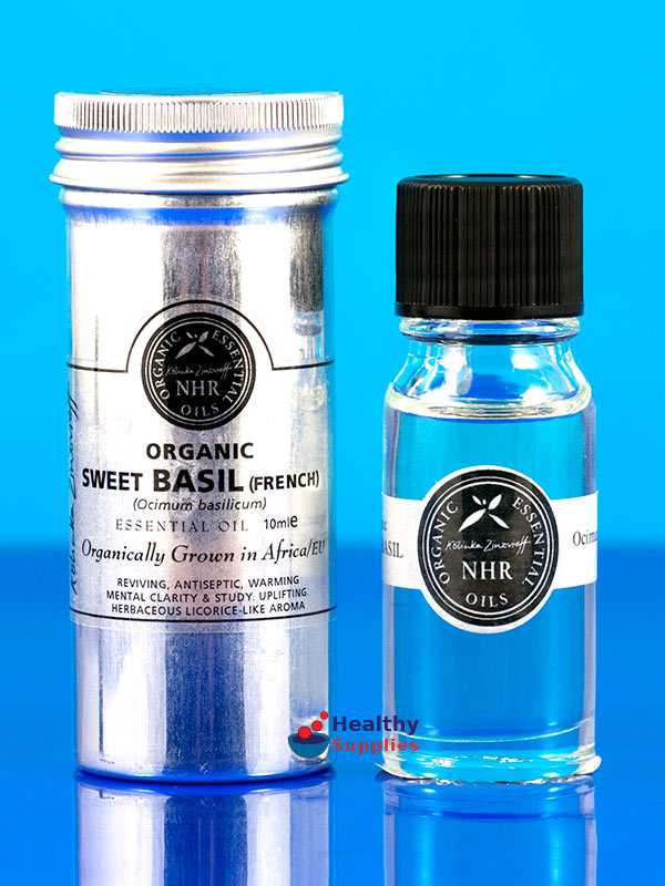 Organic Sweet Basil Oil 10ml, Food Grade (NHR Organic Oils
