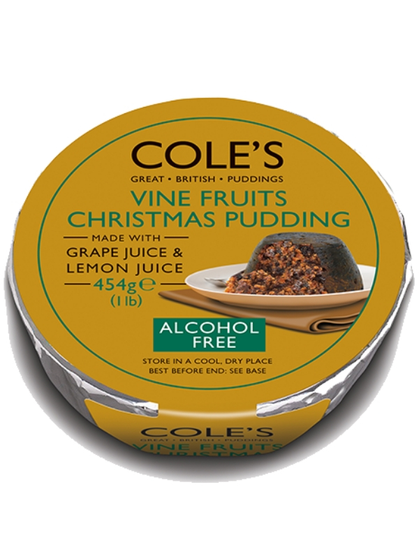 Alcohol Free Vine Fruit Christmas Pudding 454g Cole S Traditional Bakery Healthysupplies Co Uk Buy Online