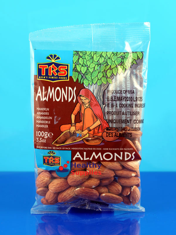 Unblanched Almonds 100g (TRS) Healthy Supplies