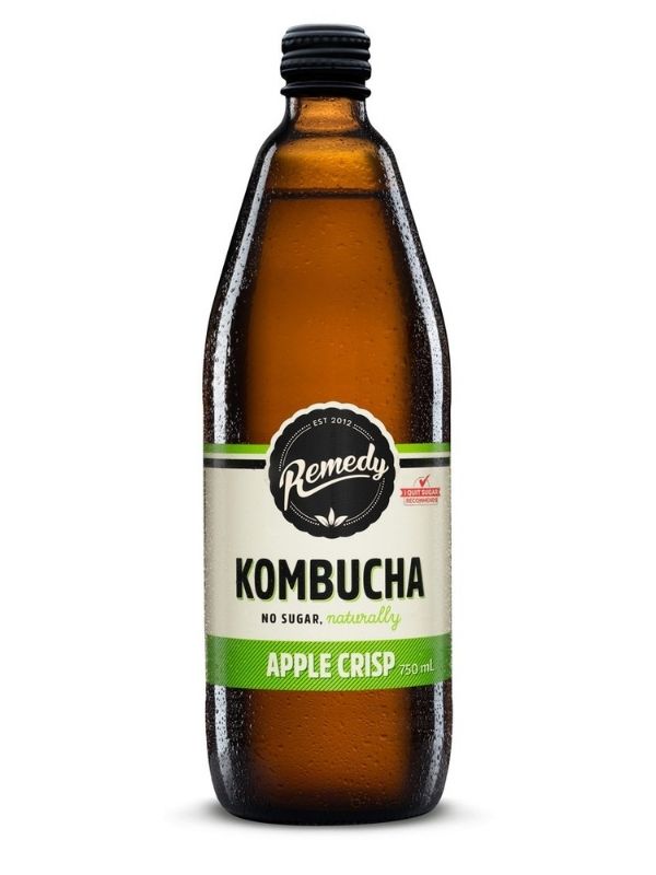 Apple Crisp Kombucha 750ml (Remedy) Healthy Supplies