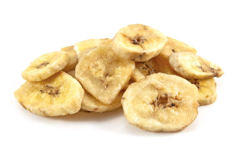 Dried discount banana chips
