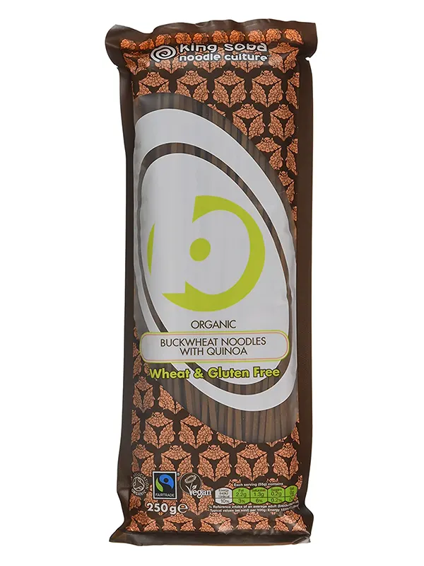 Organic Buckwheat Noodles with Quinoa 250g (King Soba) Healthy Supplies