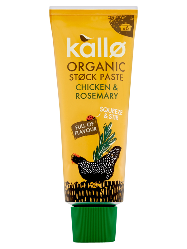 Organic Chicken & Rosemary Stock Paste 100g (Kallo) Healthy Supplies