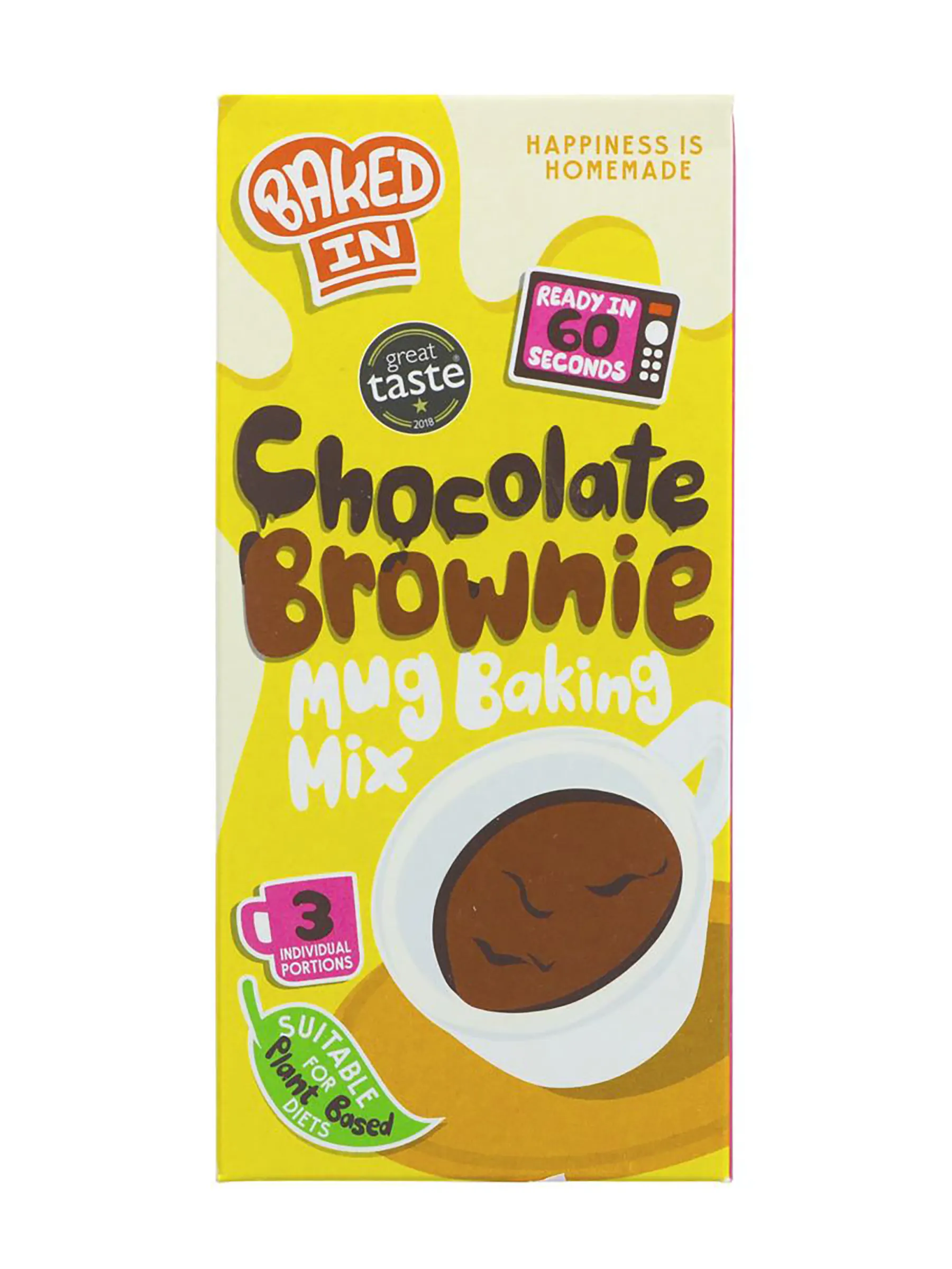 Chocolate Brownie Mug Mix 165g (Bakedin) Healthy Supplies