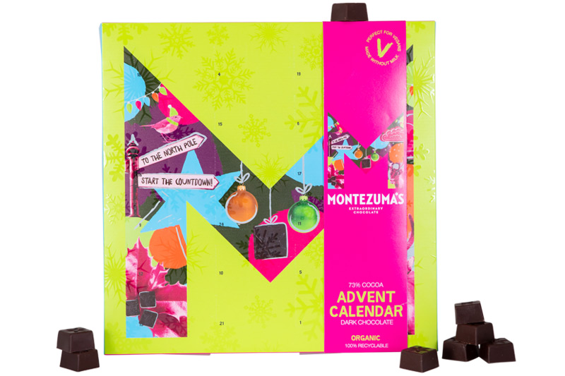 Dark Chocolate Advent Calendar, Organic 240g (Montezumas Chocolate