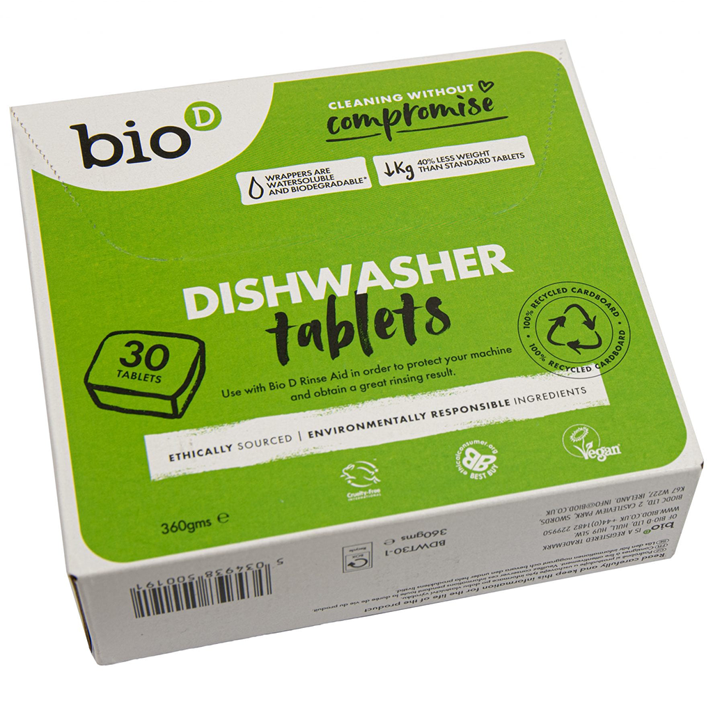 Dishwasher Tablets 30 Tablets (BioD) Healthy Supplies