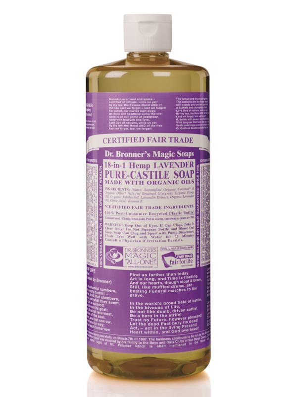 18in1 Hemp Lavender Castile Soap 946ml (Dr. Bronner's