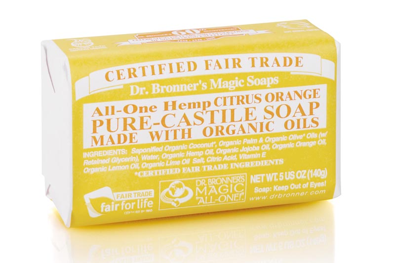 AllOne Hemp Citrus Pure Castile Soap Bar 140g (Dr. Bronner's