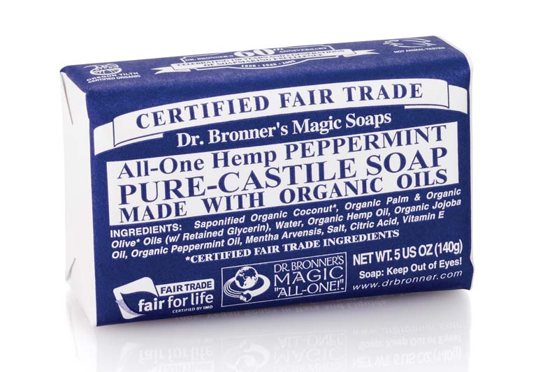 AllOne Hemp Peppermint Pure Castile Soap Bar 140g (Dr. Bronner's