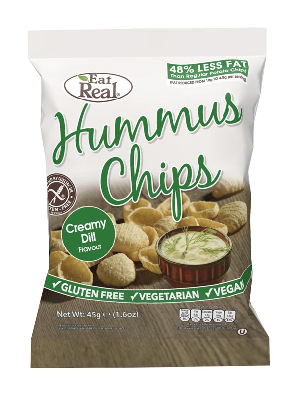 Hummus Chips with Creamy Dill 45g (Eat Real) Healthy Supplies