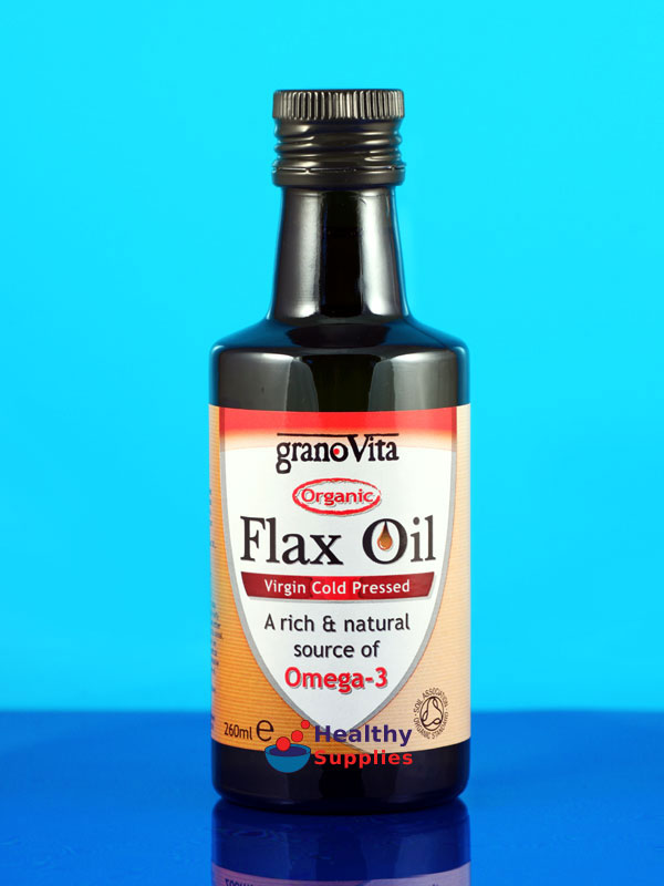 Flax Oil Organic, 260ml (Granovita) HealthySupplies.co.uk. Buy Online.