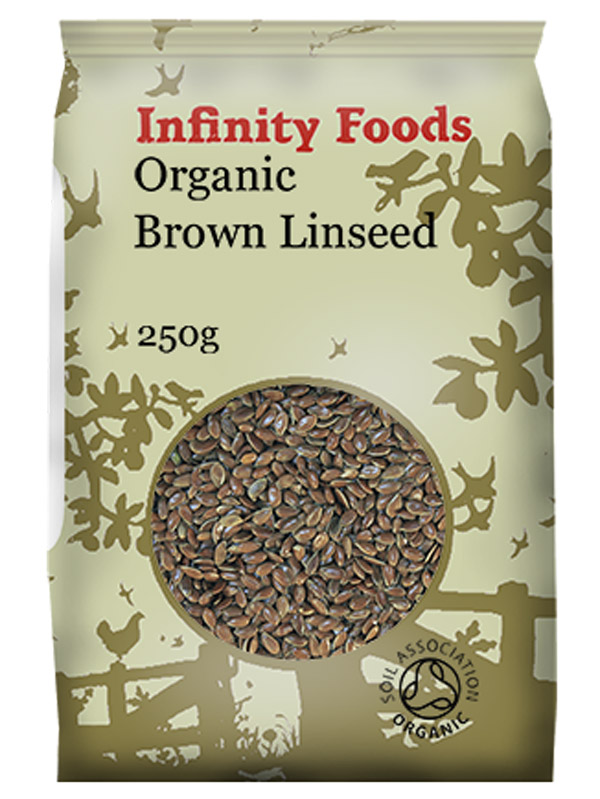 Whole Brown Flaxseed 250g Organic (Infinity Foods) Healthy Supplies
