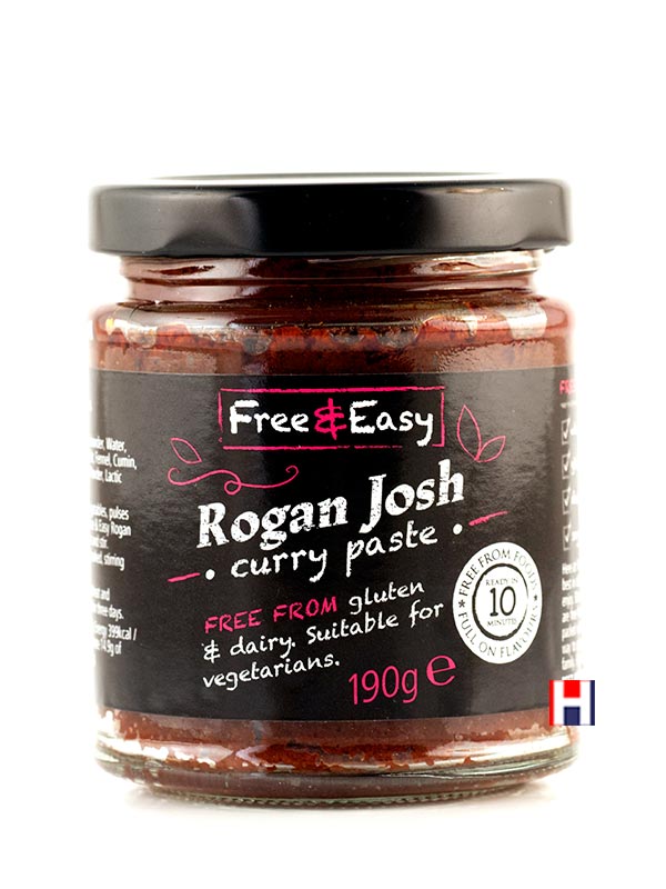 Rogan Josh Curry Paste, Gluten Free 198g (Free & Easy) Healthy Supplies