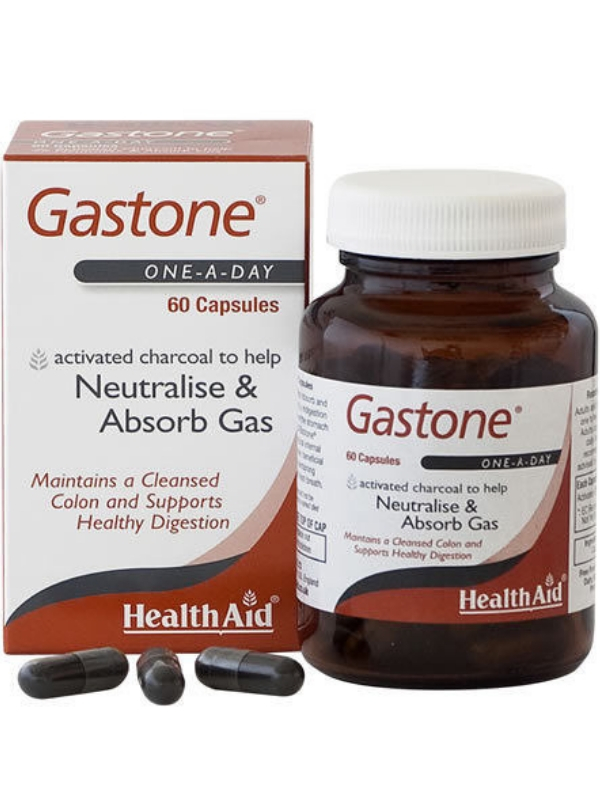 Gastone Activated Charcoal Supplements, 60 Capsules (Health Aid