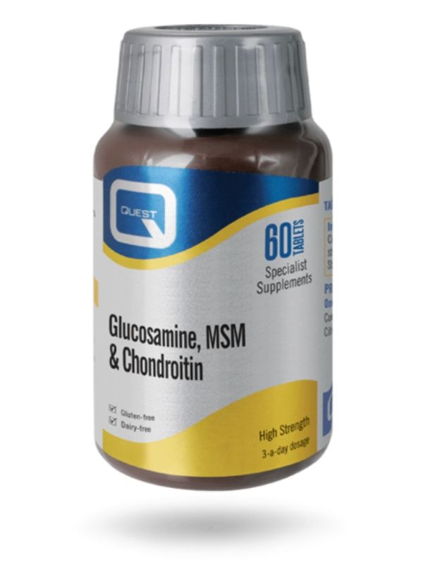 Glucosamine MSM & Chondroitin 60 + 30 tablet (Quest) Healthy Supplies