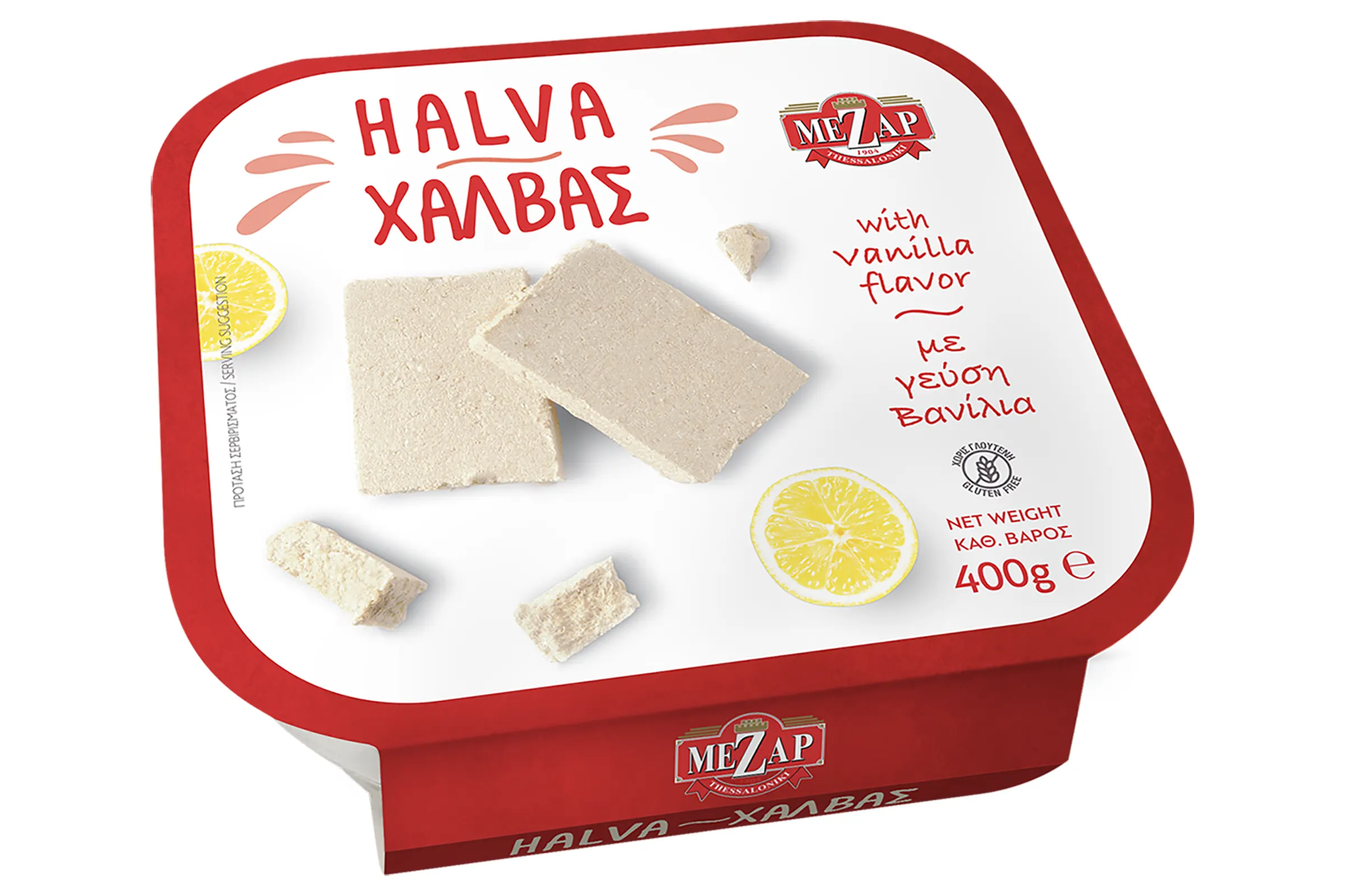 Greek Halva with Vanilla 400g (MeZap) Healthy Supplies