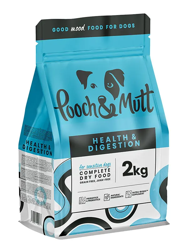 Health Digestion Complete Dry Dog Food 2kg Pooch and Mutt