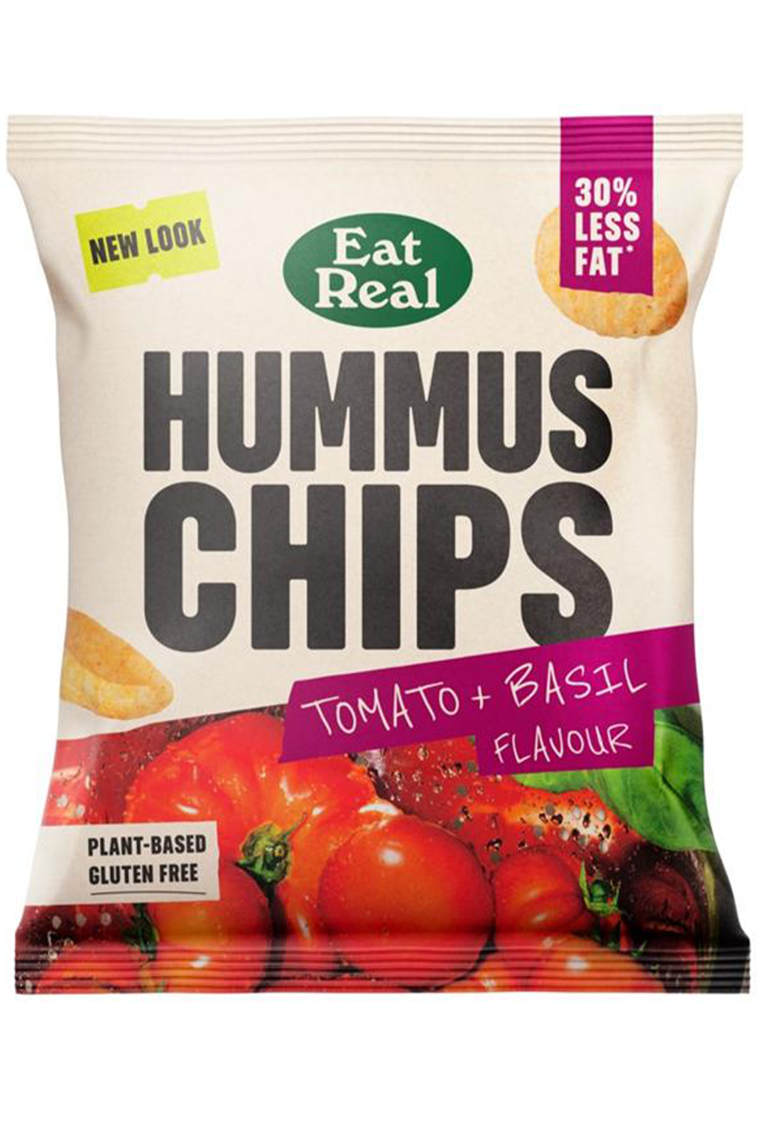 Hummus Chips Tomato & Basil 22g (Eat Real) Healthy Supplies