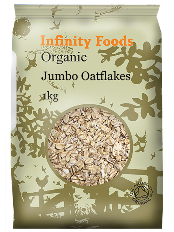 Jumbo Oats, Organic 1kg (Infinity Foods) Healthy Supplies