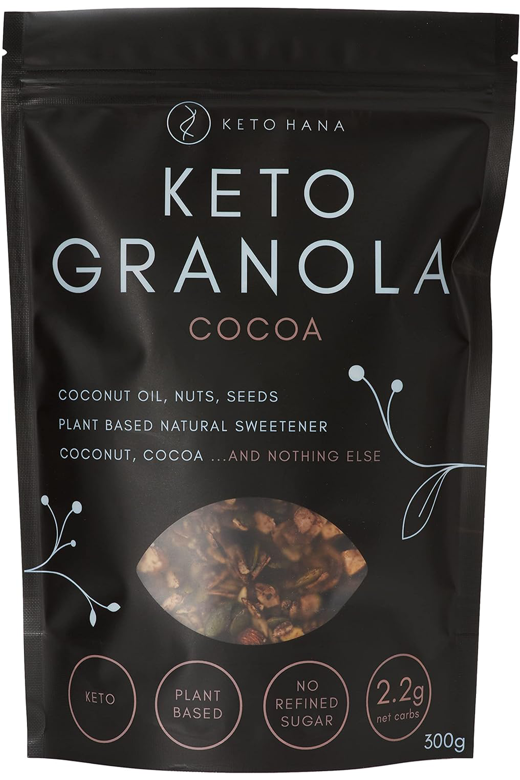 Cocoa Keto Granola 300g (Keto Hana) Healthy Supplies