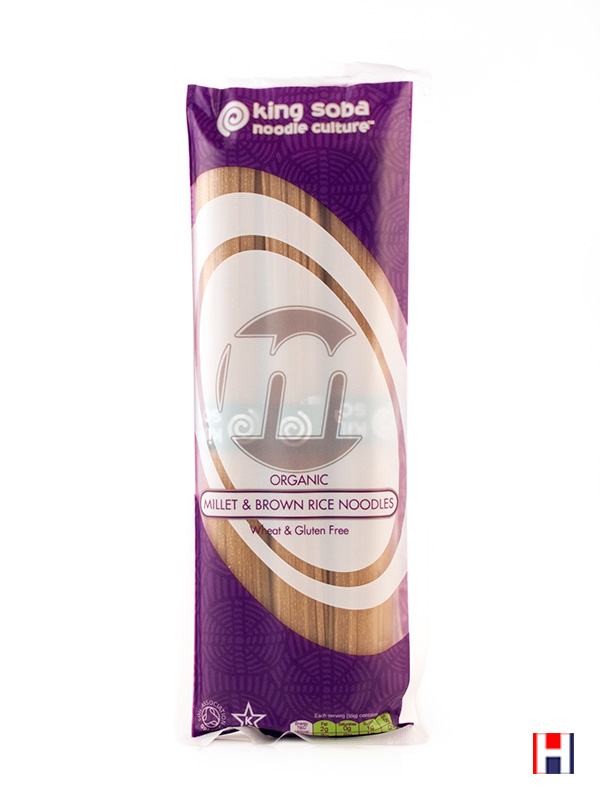 Millet & Brown Rice Organic Noodles 250g (King Soba) Healthy Supplies