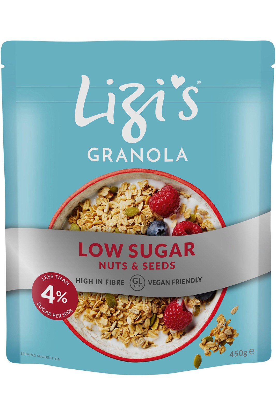Lizi's Granola Low Sugar Maple Pecan 450g