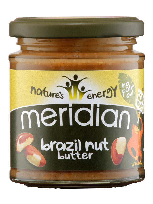 Brazil Nut Butter 170g (Meridian) HealthySupplies.co.uk. Buy Online.